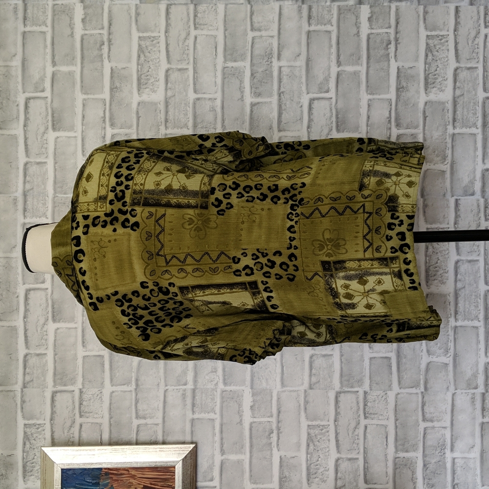 Notations Collared Blouse With Attached Tank Top,… - image 2